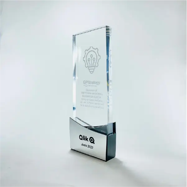 Placa en acrílico cristal